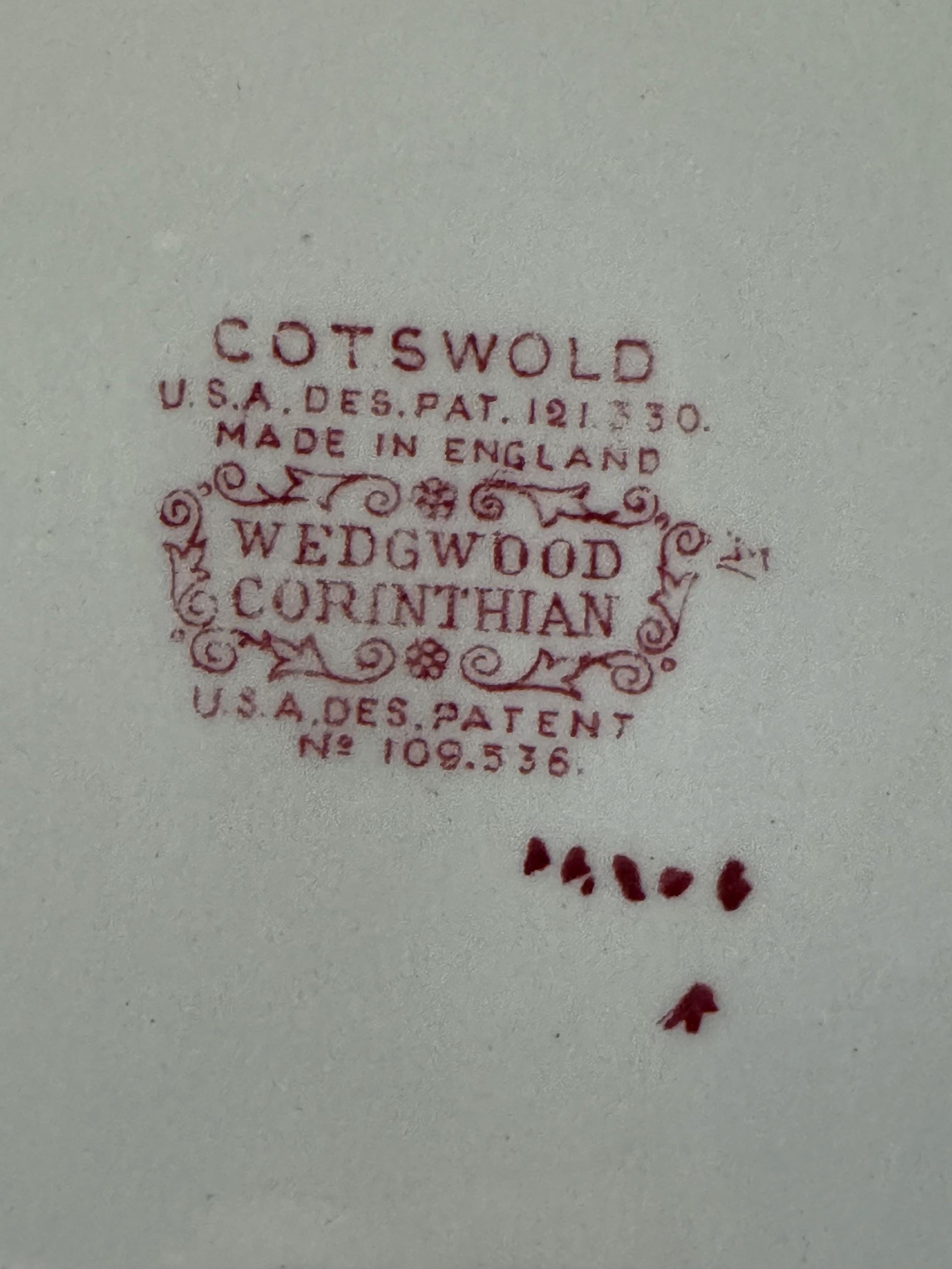 Wedgwood Cotswold Corinthian Set of 6 Desert Plates 21 cm